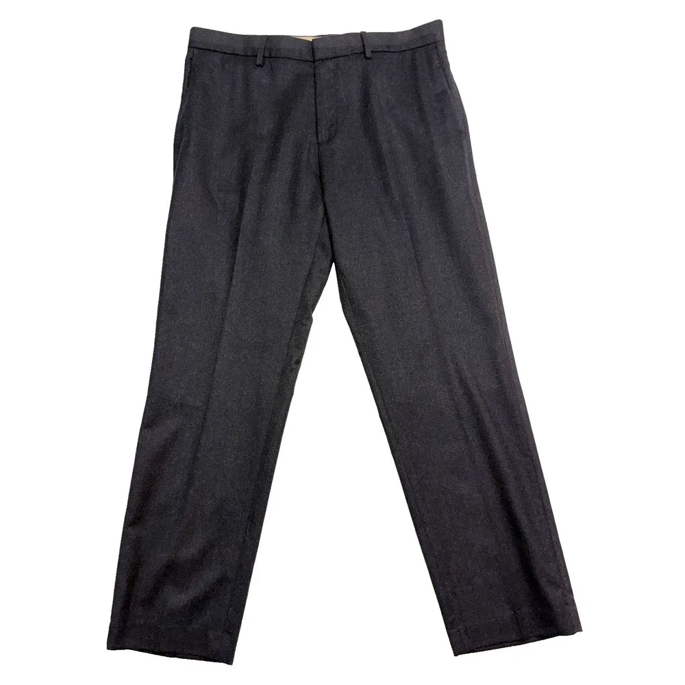 Banana Republic 34x30 Flannel Wool Dress Pants Trousers Vitale Barberis Canonico